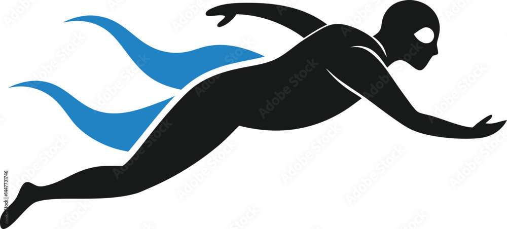 Fototapeta premium vector illustration of a running horse