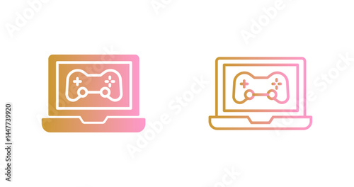 Gaming Laptop Icon Design