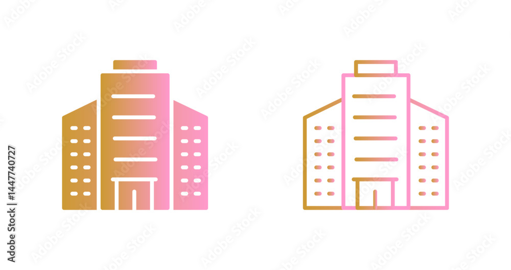 Fototapeta premium Business Center Icon Design