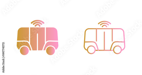 Shuttle Service Icon Design