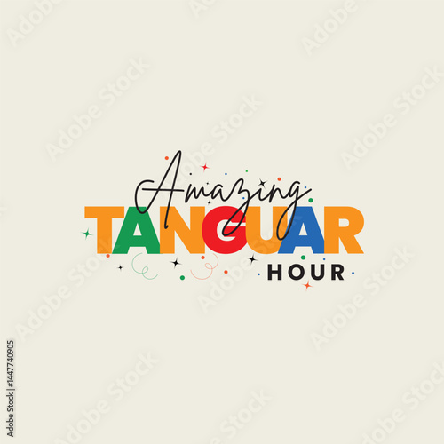 Amazing Tanguar Hour text design