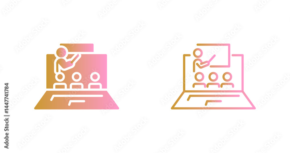 Fototapeta premium Digital Training Icon Design