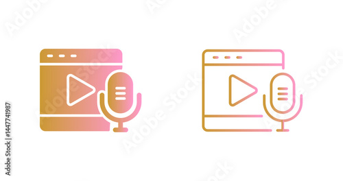 Podcast Playlist Icon Design