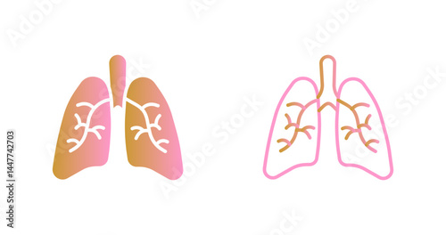 Lungs Icon Design