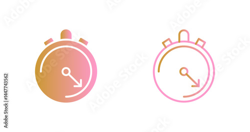 Stop Watch Icon Design