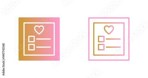 Wishlist Icon Design