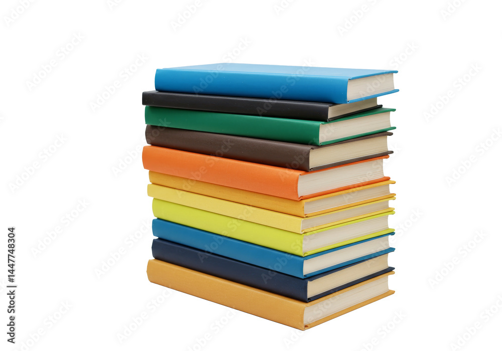 stack of books isolated on white stack of books isolated on white