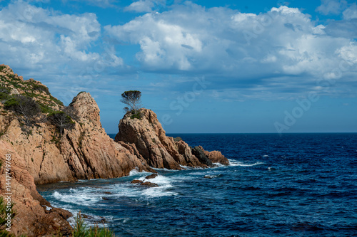 Costa Brava in the Spanish mediterranean sea. Near France