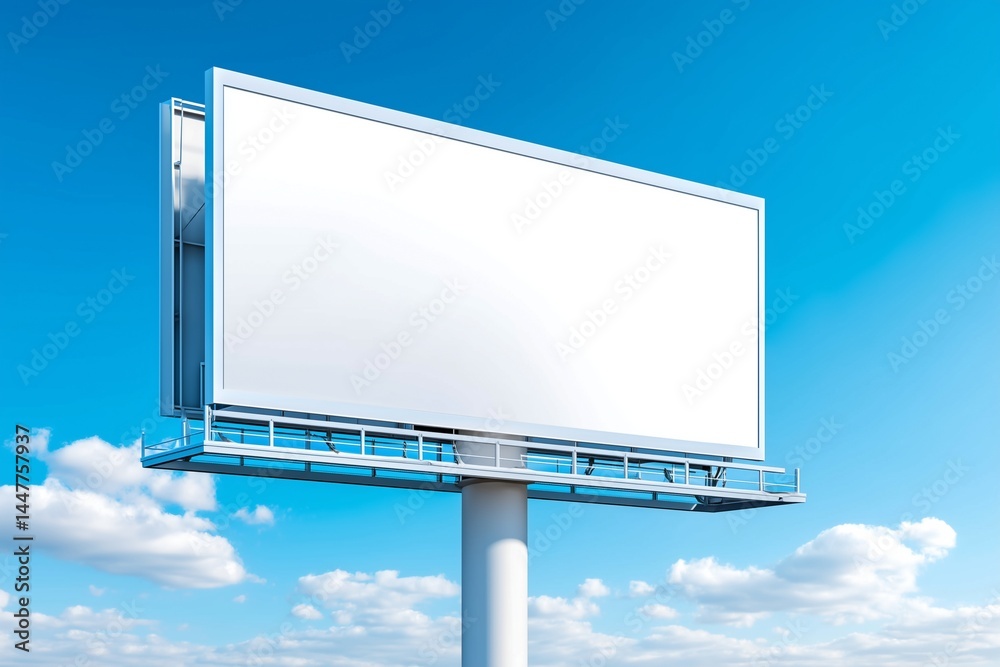 Empty billboard in the sky Empty billboard in the sky