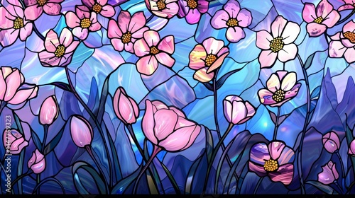 Spring Symmetric Garden Design Natural