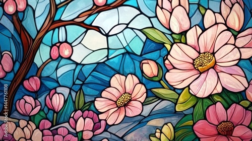 Classic Pink Glass Pattern Craft