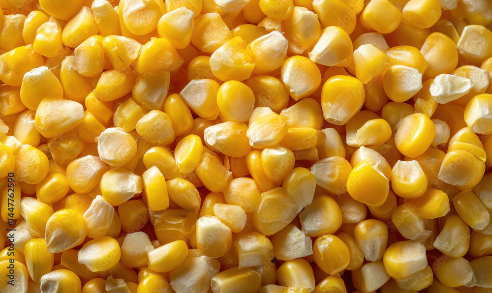 A fresh corn kernel background A fresh corn kernel background