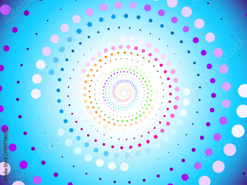 Seamless background created by many circle like spiral