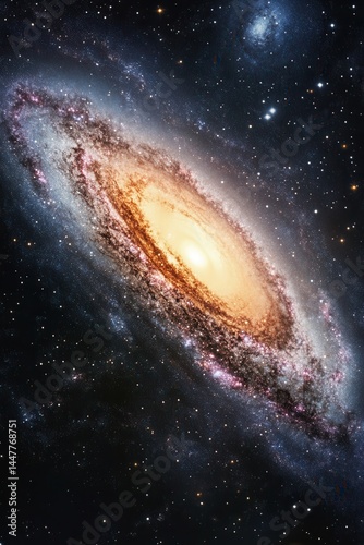 Milky Way Galaxy, space background, space, black background