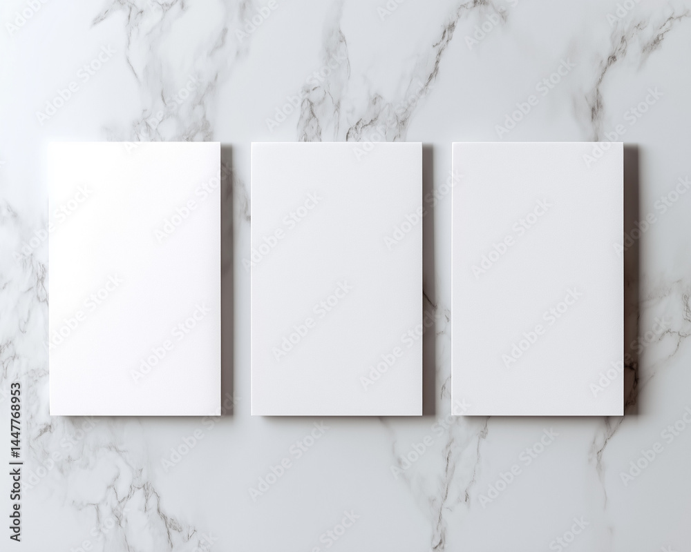 mockup for etsy, 3 blank A4 white card portrait orientation, next to each other side by side. on a white marble table, flat, top down, natural lighting
mockup for etsy, 3 blank A4 white card portrait orientation, next to each other side by side. on a white marble table, flat, top down, natural lighting