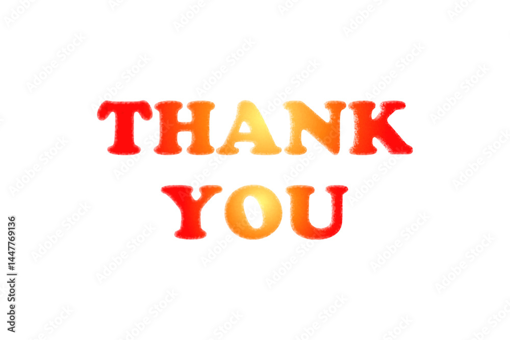 Fototapeta premium THANK YOU（ありがとう） おしゃれでよく目立つロゴマーク 