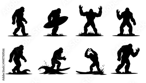 "gorilla art, strong gorilla, heart gorilla, surf gorilla, gorilla silhouette, bodybuilding gorilla, muscle monkey, heart symbol, animal strength, heroic gorilla, surfboard design, fitness mascot, gym