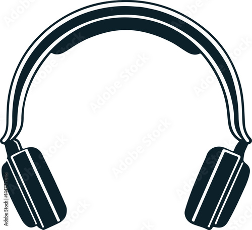 modern listen podcast head phone logo design vector icon art illustrator