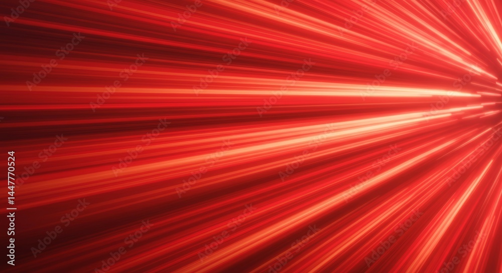 Fototapeta premium Red Light Speed Effect
