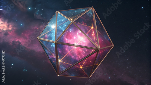 abstract background with colorful triangles