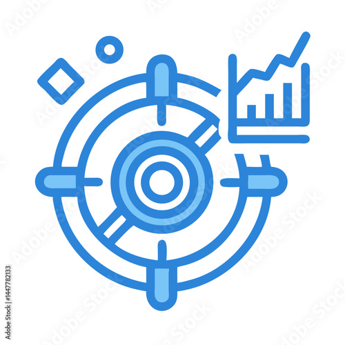 Steering Wheel Icon Representing Business Direction and Leadership