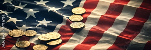 Financial concept with patriotism