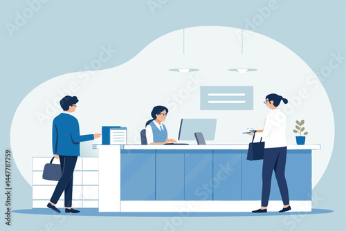 A sleek, modern office scene depicting a successful business meeting where clients are purchasing a service.  Focus on confident professionals and a sophisticated atmosphere.