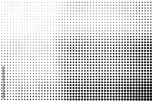 Black Dotted Texture on White Background . Modern Vector Art . Old Paper Effect with Comic Texture . Abstract Wall Design . Grunge Comic Texture Overlay	