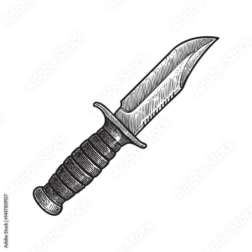 hunting knife vector illustration