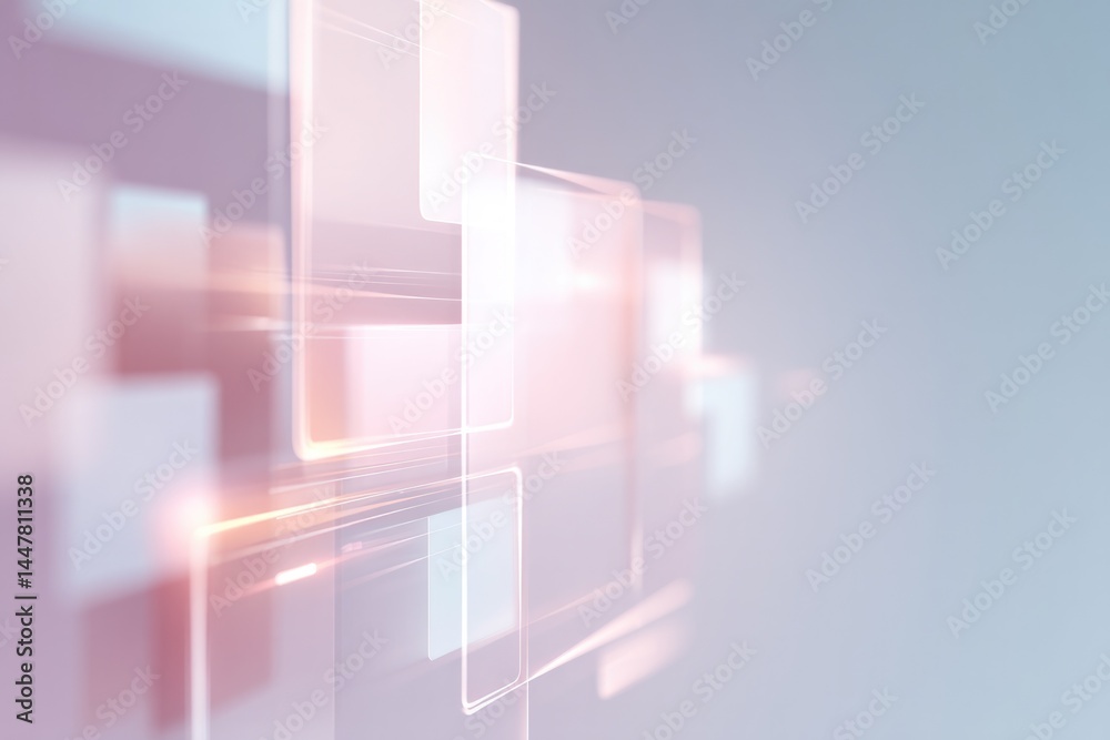 Fototapeta premium abstract image of modern banking symbols on soft pastel background