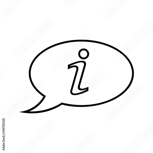 of Information icon symbol. Vector Illustration.