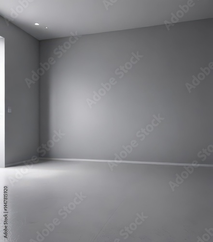 Wallpaper Mural Clean gradient grey room; perfect for showcasing products and interiors , still life, photo Torontodigital.ca