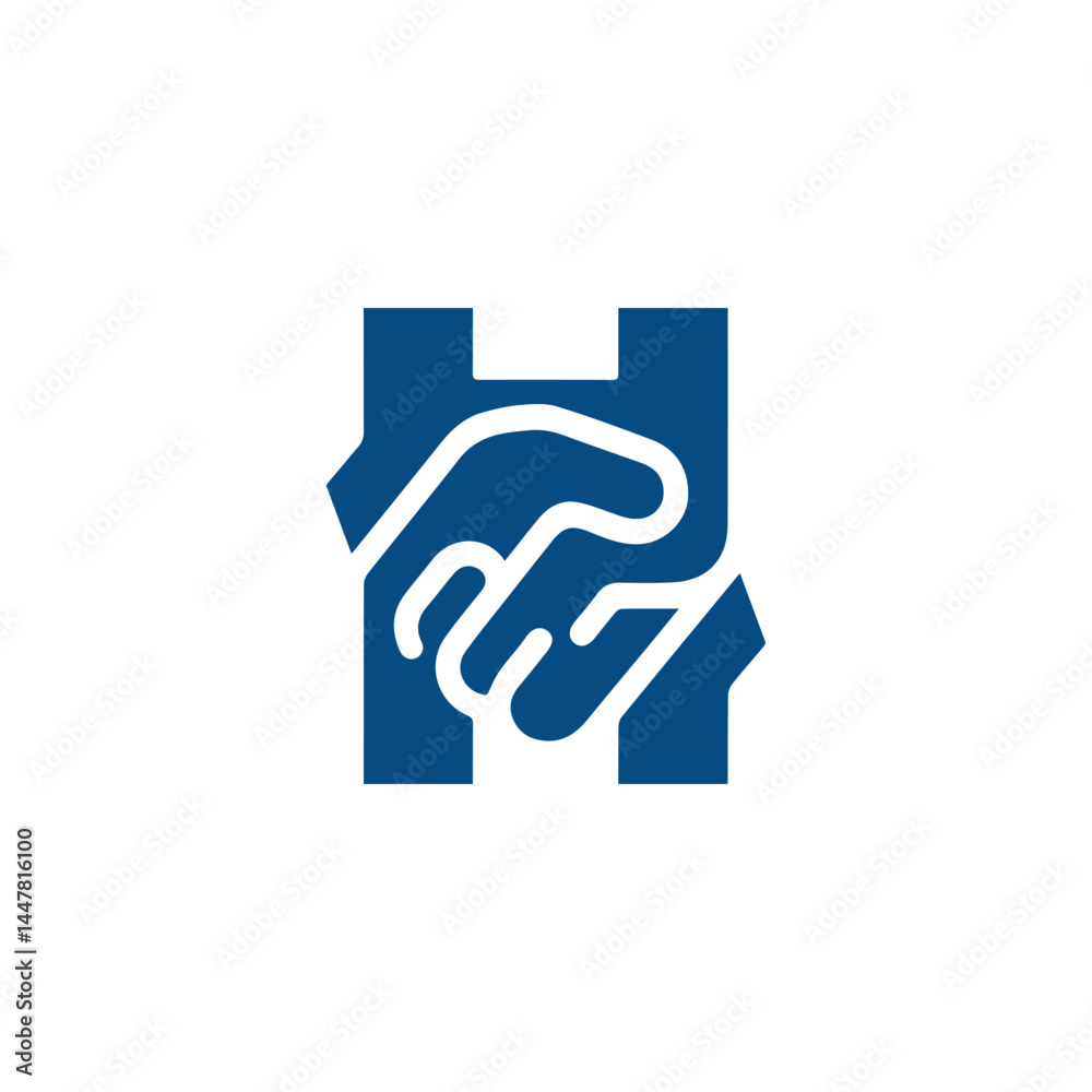 A hand with a pointer finger holds a blue like icon button, a web symbol for social media A hand with a pointer finger holds a blue like icon button, a web symbol for social media