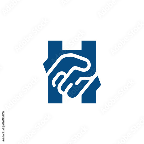 A hand with a pointer finger holds a blue like icon button, a web symbol for social media