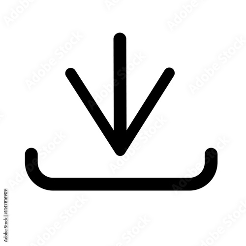 Download, Download Icon, Download Symbol, Vector Download Icon, Thin Line Icons, Modern Line Icons, Download Button, Interface Icons, UI Icons, Web Download Icon, Arrow Down Icon, Minimal Icon Set, Di