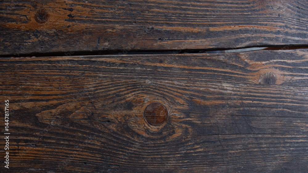 Naklejka premium Close-Up of Natural Wood Grain Texture – High-Resolution Detail