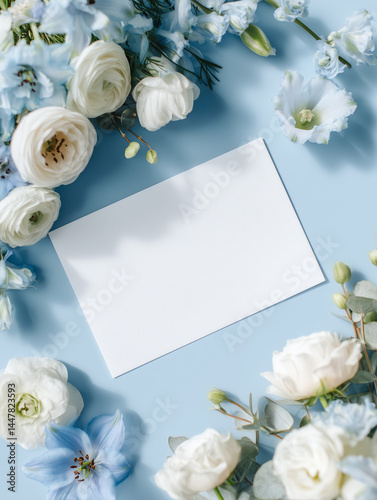 High-quality scene mockup thank you car 3.5 x 5 inches, blank white card with smooth matte finish. A wedding table in the background, etsy mockup scene, in style of coastal old money wedding