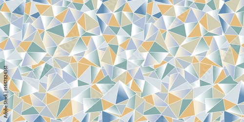 abstract geometric low poly background. seamless crystal pattern