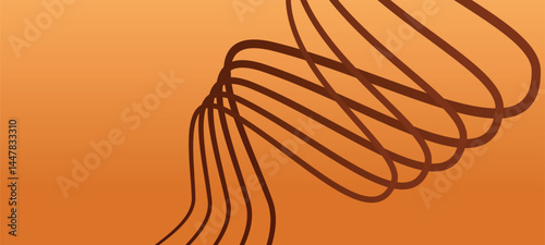 Caramel Wave Abstract Background with Smooth Flow