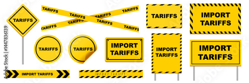 Tariffs vector. Import Tariff set.