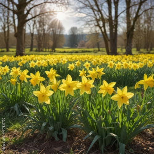 daffodils in spring