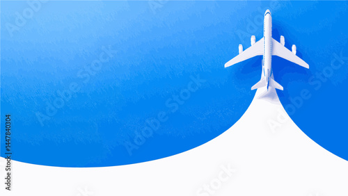 airplane in the sky