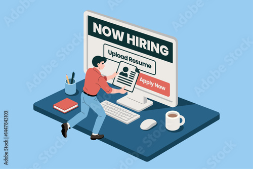 Online Job Application Process with Resume Upload