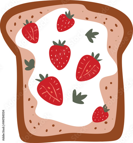Strawberry Cream Toast, A d...