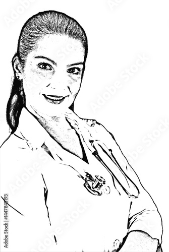 Smiling woman doctor