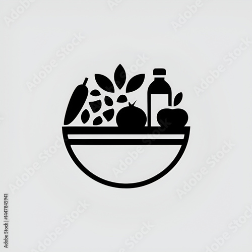 vector illustration of a food background