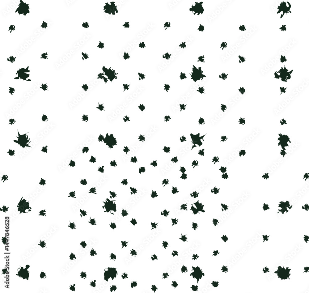 Obraz premium Distorted spots of varying sizes fill the screen.