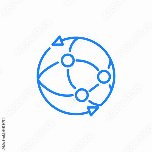 automatic sync icon sign vector