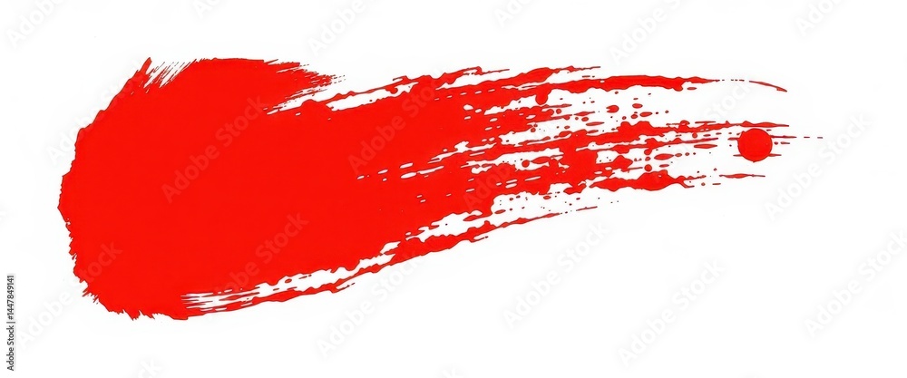 Bold crimson brush stroke, dynamic texture, vibrant red paint on pristine white, paint, art Bold crimson brush stroke, dynamic texture, vibrant red paint on pristine white, paint, art
