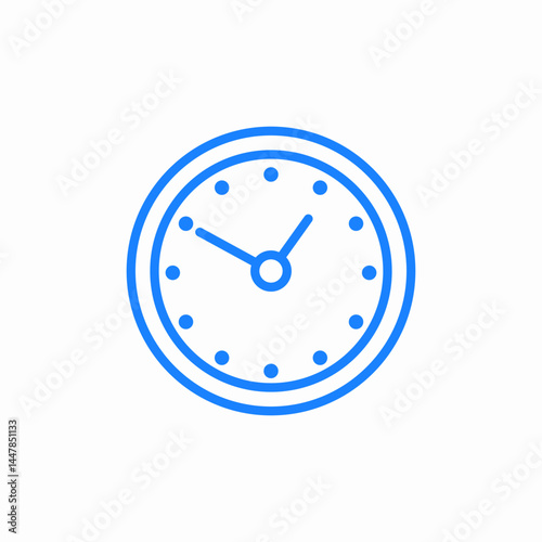 clock icon icon sign vector